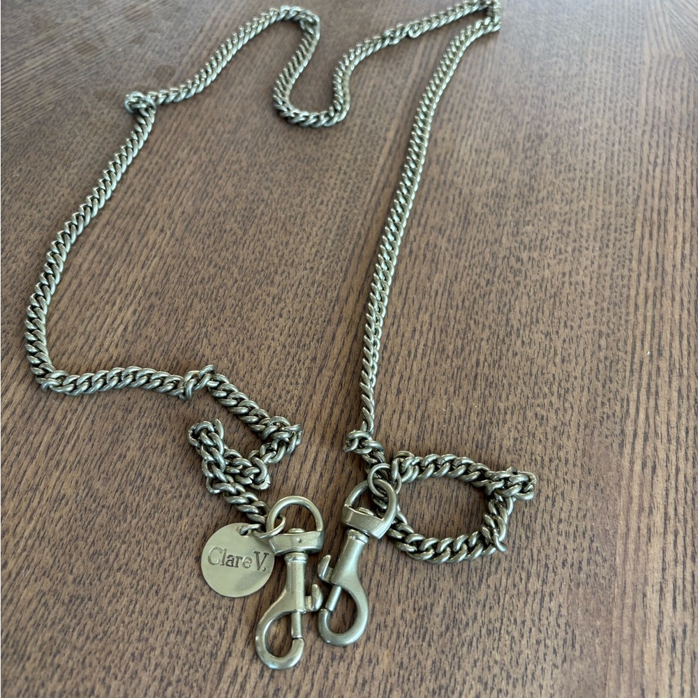 Clare V Bronze Purse Chain Strap